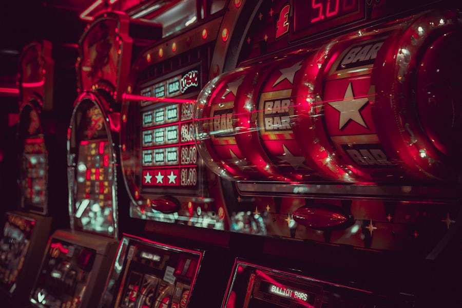 Tampilan gulungan simbol pada layar mesin slot